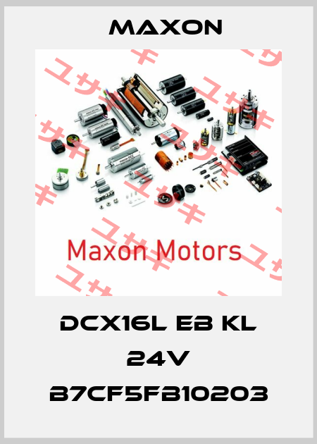 DCX16L EB KL 24V B7CF5FB10203 Maxon