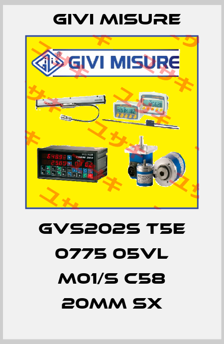 GVS202S T5E 0775 05VL M01/S C58 20mm sx Givi Misure