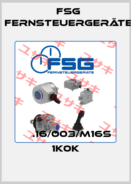 СР.16/003/M16S 1K0K FSG Fernsteuergeräte