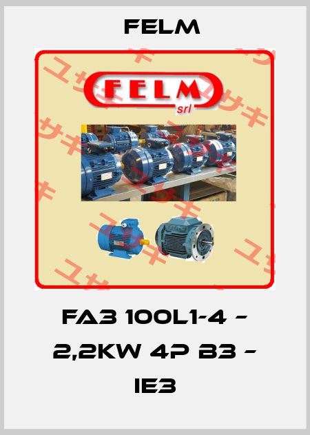 FA3 100L1-4 – 2,2kw 4P B3 – IE3 Felm