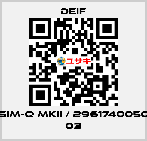 SIM-Q MKII / 2961740050 03 Deif