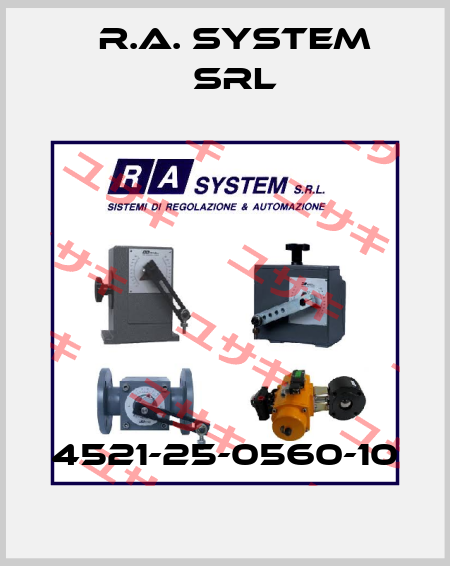 4521-25-0560-10 R.A. System Srl