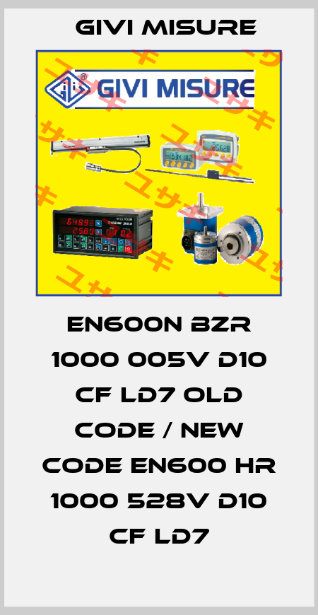 EN600N BZR 1000 005V D10 CF LD7 old code / new code EN600 HR 1000 528V D10 CF LD7 Givi Misure