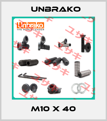 M10 x 40 Unbrako
