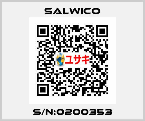 S/N:0200353 Salwico