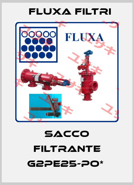 SACCO FILTRANTE G2PE25-PO*  Fluxa Filtri