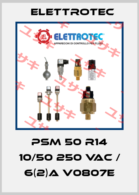 PSM 50 R14 10/50 250 Vac / 6(2)A V0807E Elettrotec