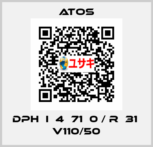 DPH  I  4  71  0 / R  31  V110/50 Atos