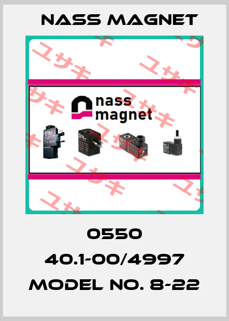 0550 40.1-00/4997 Model no. 8-22 Nass Magnet