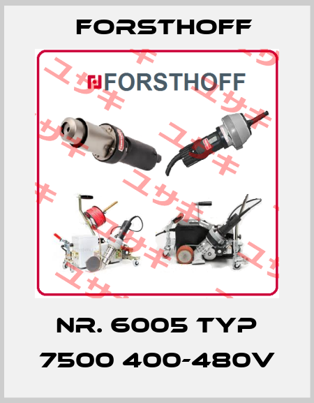Nr. 6005 Typ 7500 400-480V Forsthoff