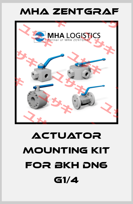 actuator mounting kit for BKH DN6 G1/4 Mha Zentgraf