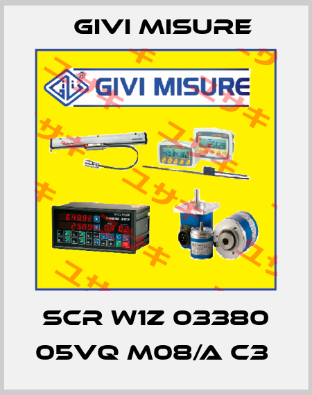 SCR W1Z 03380 05VQ M08/A C3  Givi Misure