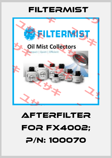 afterfilter for FX4002; P/N: 100070 Filtermist