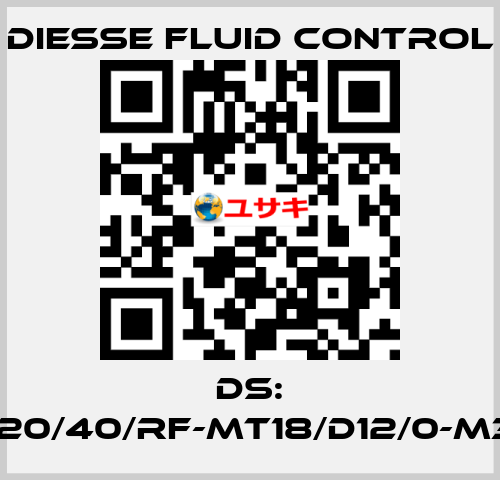 DS: LG-RBR15-20/40/RF-MT18/D12/0-M340-CS/CS DIESSE Fluid Control