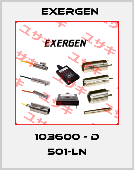 103600 - D 501-LN Exergen