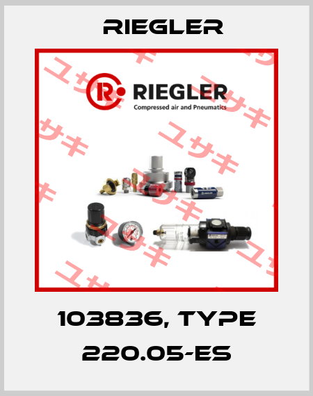 103836, Type 220.05-ES Riegler