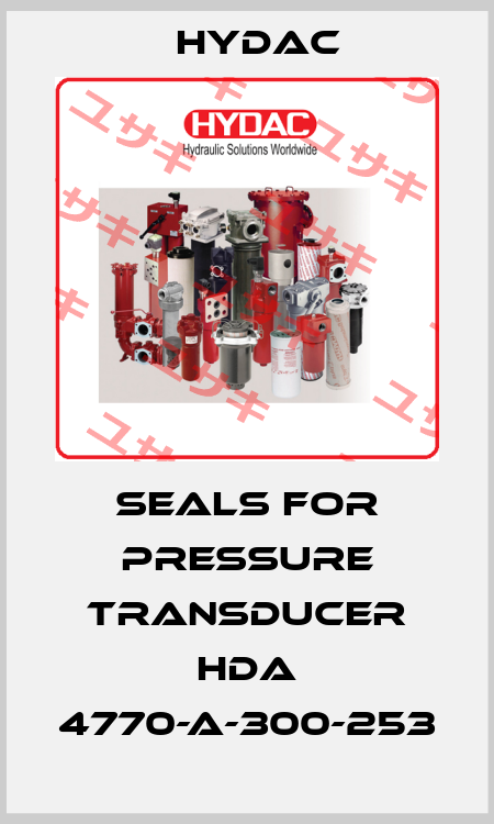  seals for pressure transducer HDA 4770-A-300-253 Hydac