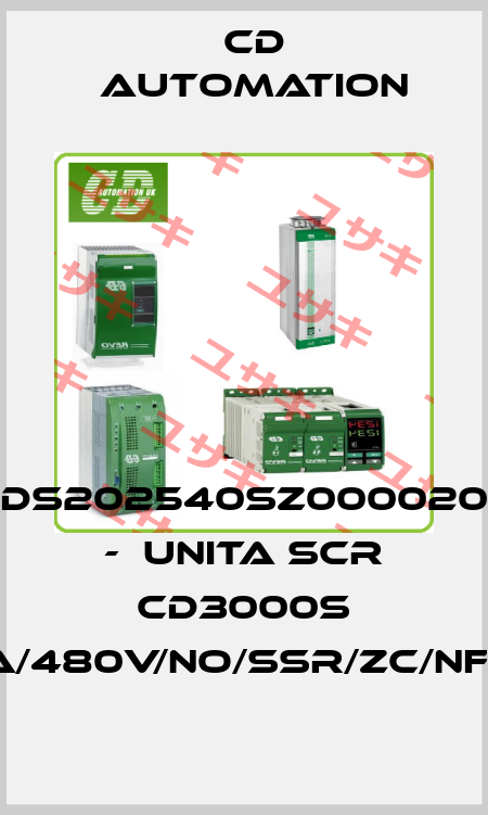 DS202540SZ000020 -  UNITA SCR CD3000S 2PH/25A/480V/NO/SSR/ZC/NF/-/-/0/EM CD AUTOMATION
