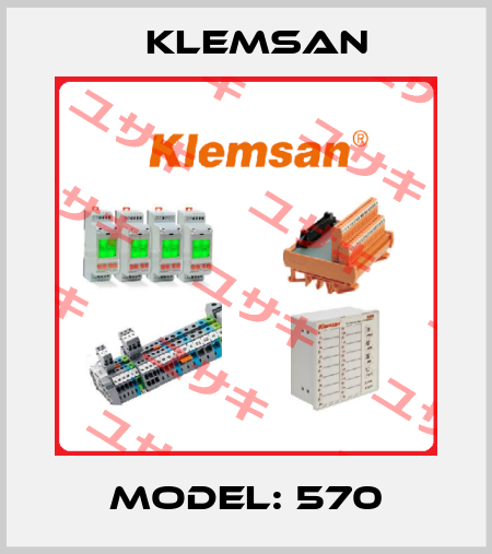 Model: 570 Klemsan