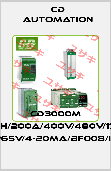CD3000M 2PH/200A/400V/480V/170: 265V/4-20mA/BF008/IF CD AUTOMATION