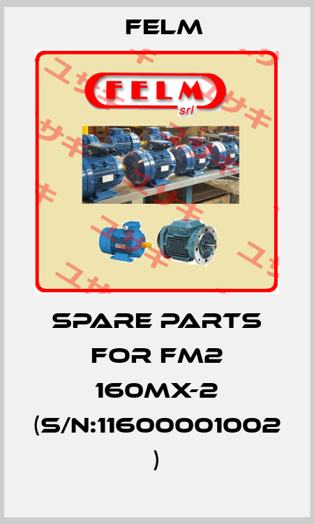 spare parts for FM2 160MX-2 (S/N:11600001002 ) Felm