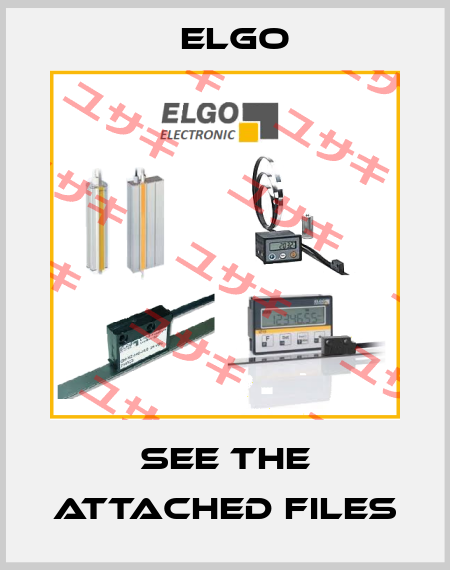 SEE THE ATTACHED FILES Elgo