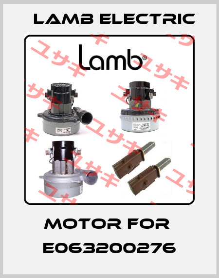 Motor for  E063200276 Lamb Electric