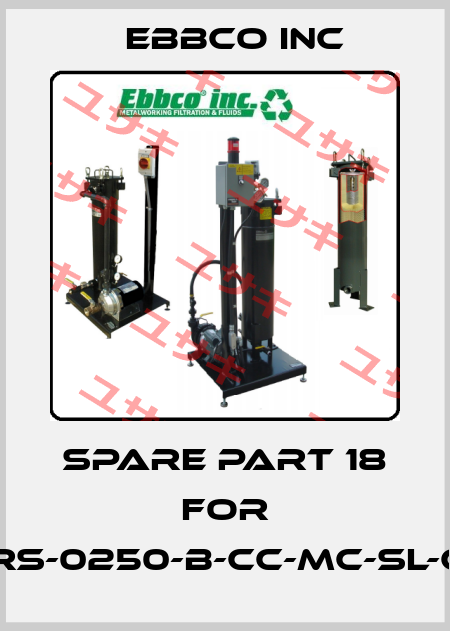 spare part 18 for GRS-0250-B-CC-MC-SL-CE EBBCO Inc