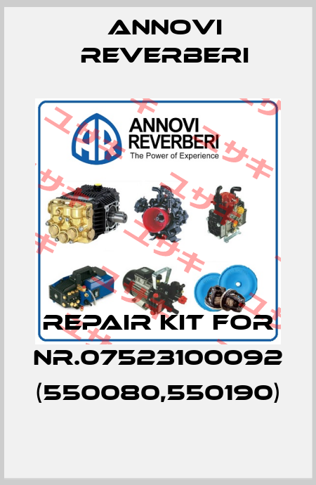 repair kit for NR.07523100092 (550080,550190) Annovi Reverberi