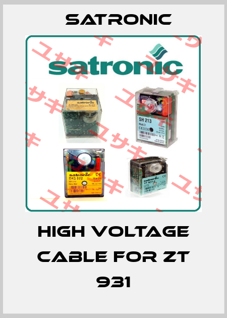 high voltage cable for ZT 931 Satronic
