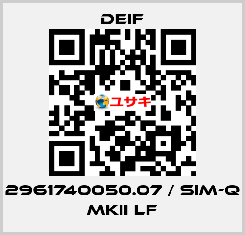 2961740050.07 / SIM-Q MKII LF Deif