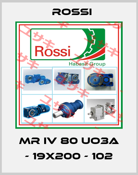 MR IV 80 UO3A - 19x200 - 102 Rossi