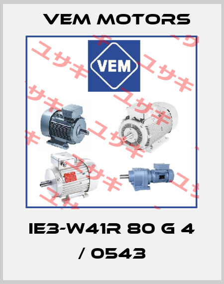 IE3-W41R 80 G 4 / 0543 Vem Motors