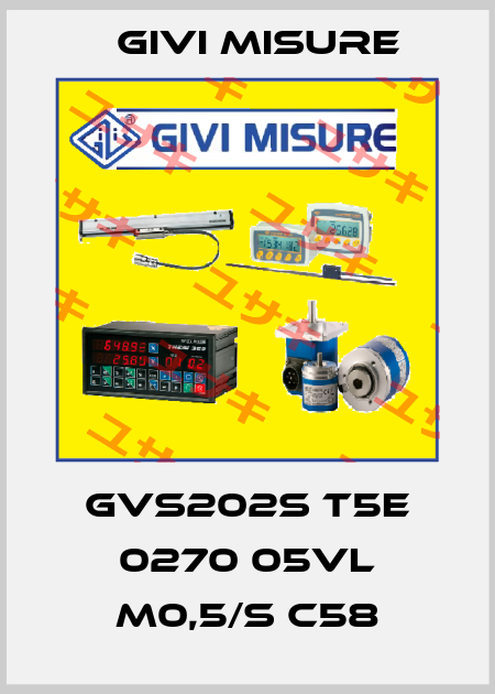 GVS202S T5E 0270 05VL M0,5/S C58 Givi Misure