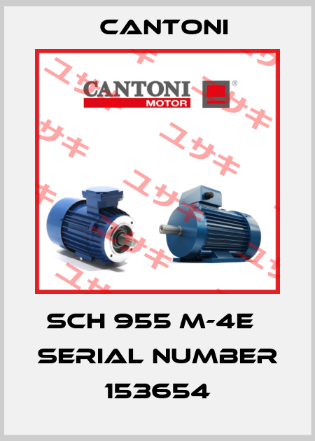 SCH 955 M-4E   serial number 153654 Cantoni