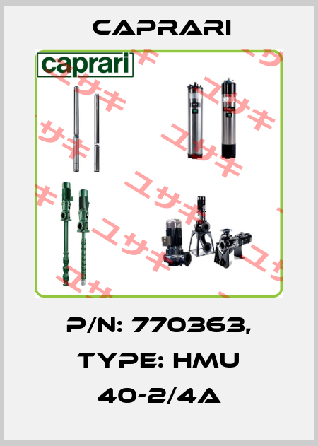 P/N: 770363, Type: HMU 40-2/4A CAPRARI 