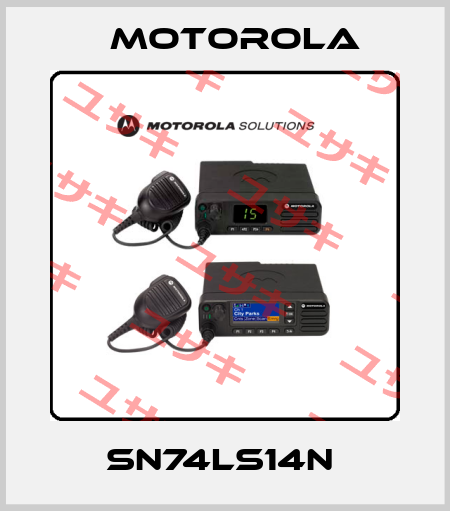 SN74LS14N  Motorola