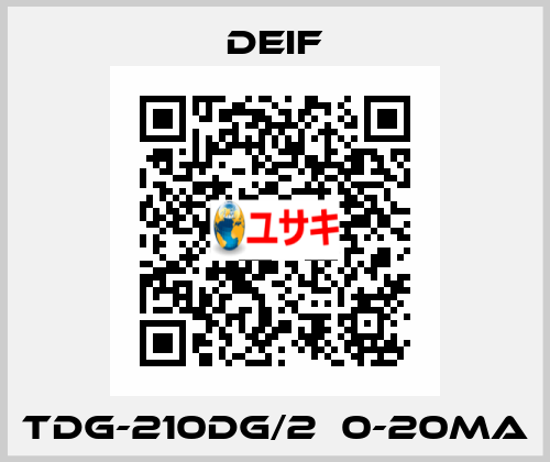 TDG-210DG/2  0-20mA Deif