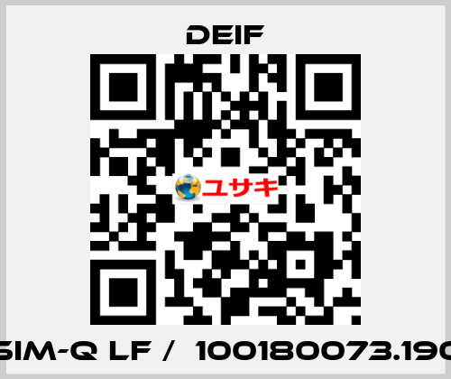 SIM-Q LF /  100180073.190 Deif