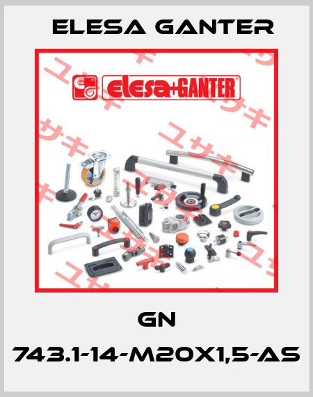 GN 743.1-14-M20x1,5-AS Elesa Ganter