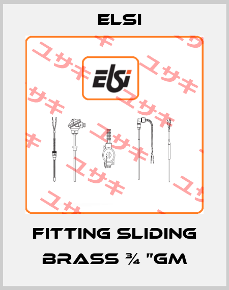 Fitting sliding brass ¾ ”GM Elsi
