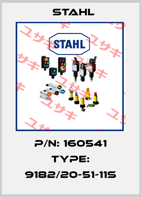 P/N: 160541 Type: 9182/20-51-11s Stahl