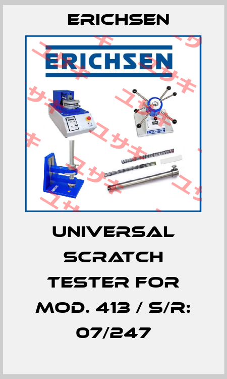 Universal Scratch tester for Mod. 413 / S/R: 07/247 Erichsen