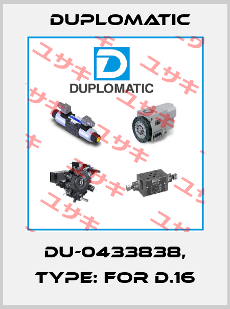 DU-0433838, Type: for D.16 Duplomatic