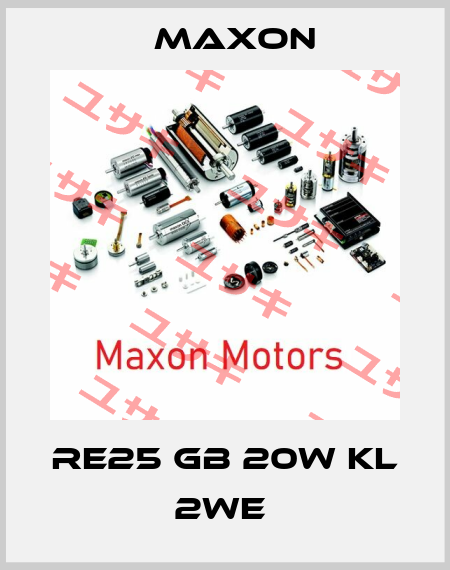 RE25 GB 20W KL 2WE  Maxon