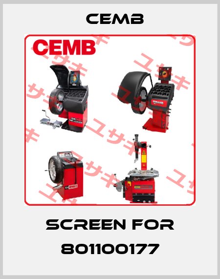screen for 801100177 Cemb