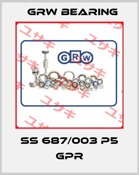 SS 687/003 P5 GPR GRW Bearing