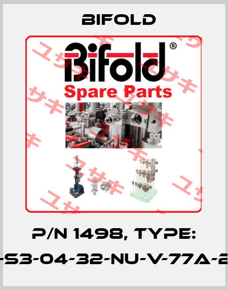 p/n 1498, type: FP10P-S3-04-32-NU-V-77A-24D-57 Bifold