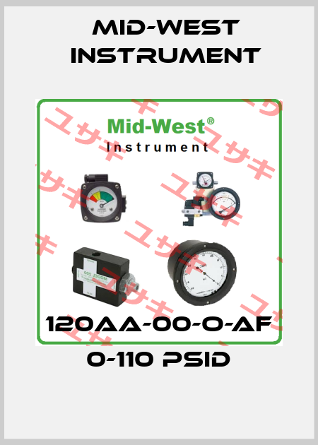 120AA-00-O-AF 0-110 PSID Mid-West Instrument