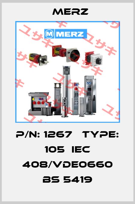 p/n: 1267   Type: 105  IEC 408/VDE0660 BS 5419 Merz